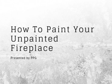 How To Paint Your Unpainted Fireplace image