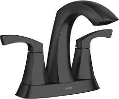 MOEN LINDOR 2 HANDLE BLACK LAV. FAUCET